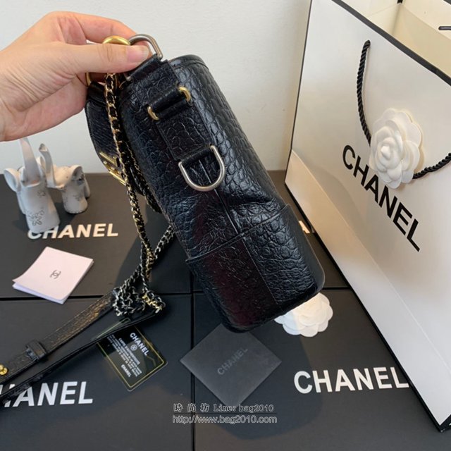 Chanel女包 91810 2019新款 Chanel Gabrielle鱷魚流浪包 皮裹鏈條 香奈爾肩背包 香奈兒流浪包  djc2624